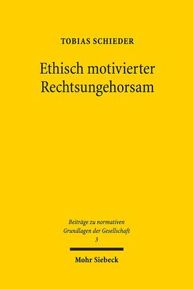 Schieder |  Ethisch motivierter Rechtsungehorsam | Buch |  Sack Fachmedien