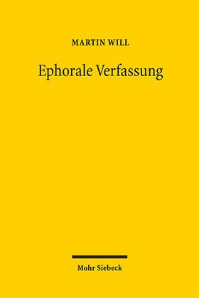 Will |  Will, M: Ephorale Verfassung | Buch |  Sack Fachmedien