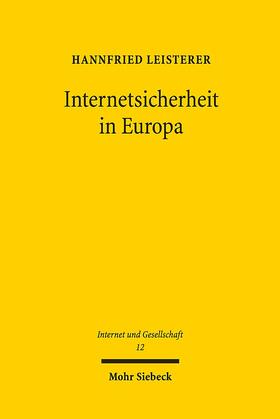 Leisterer |  Internetsicherheit in Europa | Buch |  Sack Fachmedien