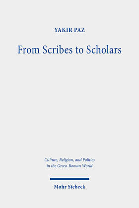 Paz |  From Scribes to Scholars | Buch |  Sack Fachmedien
