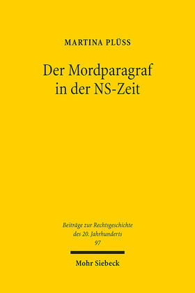 Plüss |  Der Mordparagraf in der NS-Zeit | eBook | Sack Fachmedien