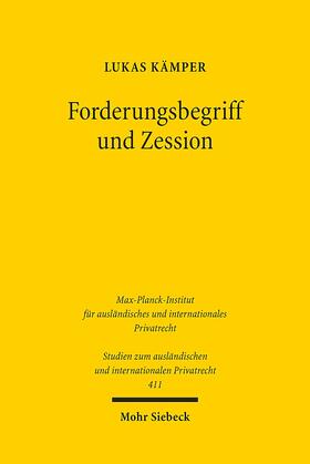 Kämper |  Kämper, L: Forderungsbegriff und Zession | Buch |  Sack Fachmedien