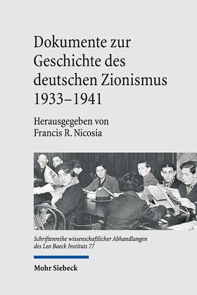 Nicosia | Dokumente zur Geschichte des deutschen Zionismus 1933-1941 | E-Book | sack.de