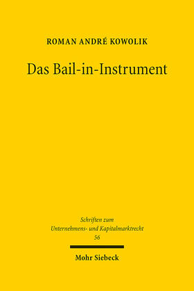 Kowolik |  Das Bail-in-Instrument | eBook | Sack Fachmedien