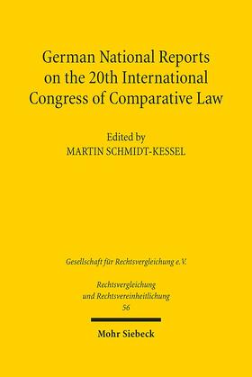 Schmidt-Kessel |  German National Reports on the 20th International Congress o | Buch |  Sack Fachmedien