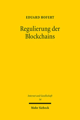 Hofert |  Regulierung der Blockchains | eBook | Sack Fachmedien