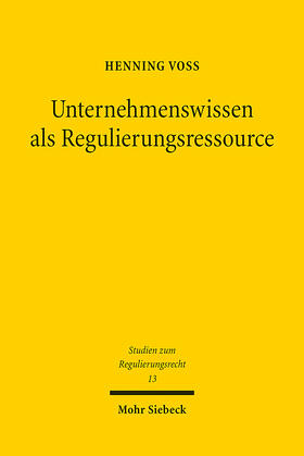 Voß |  Unternehmenswissen als Regulierungsressource | eBook | Sack Fachmedien