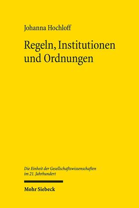 Hochloff | Regeln, Institutionen und Ordnungen | Buch | 978-3-16-156864-0 | sack.de