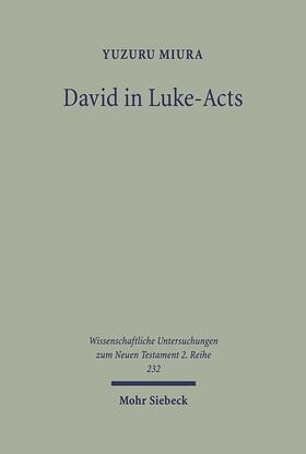 Miura |  David in Luke-Acts | eBook | Sack Fachmedien
