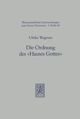 Wagener |  Die Ordnung des "Hauses Gottes" | eBook | Sack Fachmedien