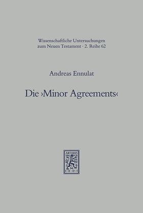 Ennulat |  Die "Minor Agreements" | eBook | Sack Fachmedien