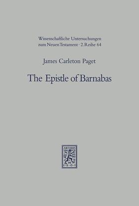 Carleton Paget |  The Epistle of Barnabas | eBook | Sack Fachmedien
