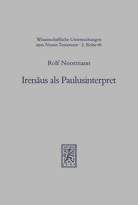 Noormann |  Irenäus als Paulusinterpret | eBook | Sack Fachmedien