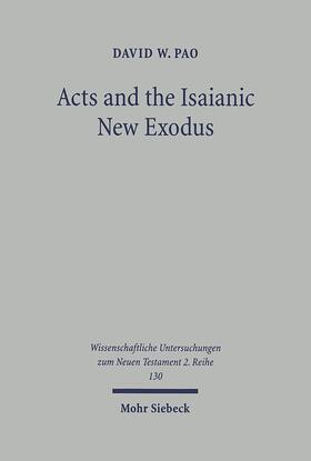 Pao |  Acts and the Isaianic New Exodus | eBook | Sack Fachmedien
