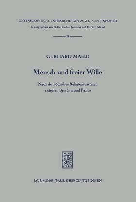 Maier |  Mensch und freier Wille | eBook | Sack Fachmedien