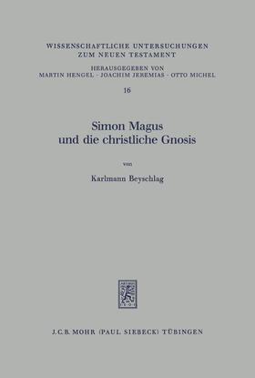 Beyschlag |  Simon Magus und die christliche Gnosis | eBook | Sack Fachmedien
