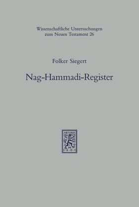 Siegert |  Nag-Hammadi-Register | eBook | Sack Fachmedien
