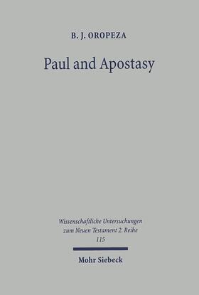 Oropeza |  Paul and Apostasy | eBook | Sack Fachmedien