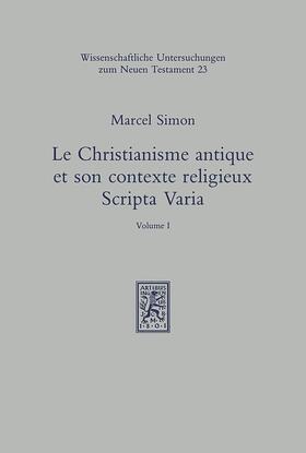 Simon |  Le christianisme antique et son contexte religieux | eBook | Sack Fachmedien