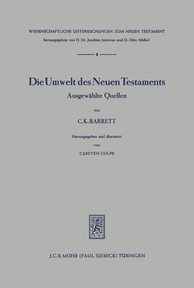 Barrett |  Die Umwelt des Neuen Testaments | eBook | Sack Fachmedien