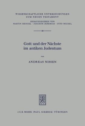 Nissen |  Gott und der Nächste im antiken Judentum | eBook | Sack Fachmedien