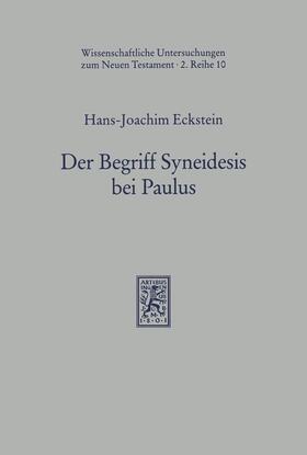 Eckstein |  Der Begriff Syneidesis bei Paulus | eBook | Sack Fachmedien