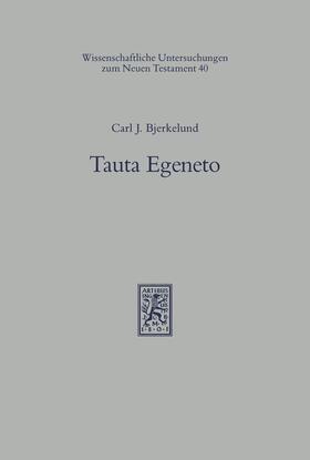 Bjerkelund |  Tauta Egeneto | eBook | Sack Fachmedien