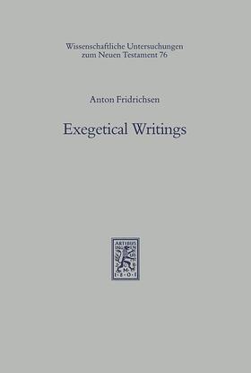 Fridrichsen / Fornberg |  Exegetical Writings | eBook | Sack Fachmedien