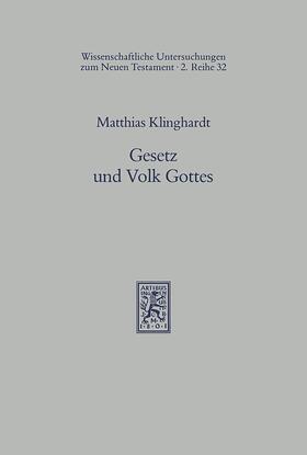 Klinghardt |  Gesetz und Volk Gottes | eBook | Sack Fachmedien