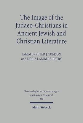 Tomson / Lambers-Petry |  The Image of the Judaeo-Christians in Ancient Jewish and Christian Literature | eBook | Sack Fachmedien