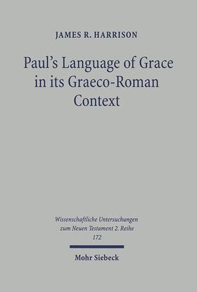 Harrison |  Paul's Language of Grace in its Graeco-Roman Context | eBook | Sack Fachmedien