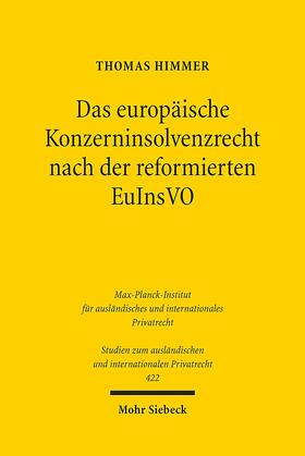 Himmer |  Himmer, T: europ. Konzerninsolvenzrecht | Buch |  Sack Fachmedien
