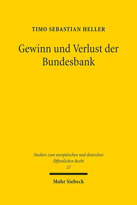 Heller |  Heller, T: Gewinn und Verlust der Bundesbank | Buch |  Sack Fachmedien