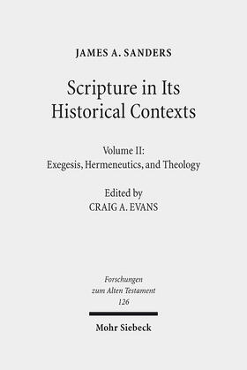 Sanders |  Scripture in Its Historical Contexts | eBook | Sack Fachmedien