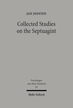 Joosten |  Collected Studies on the Septuagint | eBook | Sack Fachmedien