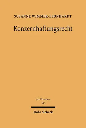 Wimmer-Leonhardt | Konzernhaftungsrecht | E-Book | sack.de