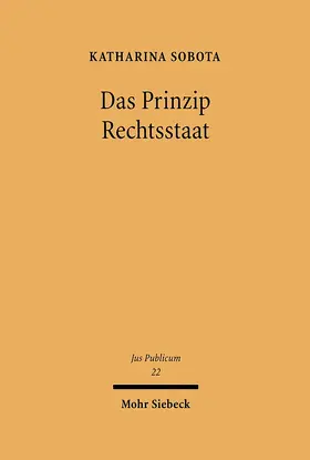 Sobota |  Das Prinzip Rechtsstaat | eBook | Sack Fachmedien