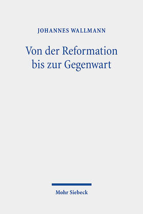 Wallmann |  Von der Reformation bis zur Gegenwart | eBook | Sack Fachmedien