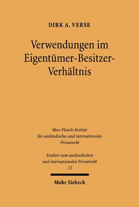 Verse |  Verwendungen im Eigentümer-Besitzer-Verhältnis | eBook | Sack Fachmedien