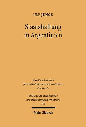 Junge |  Staatshaftung in Argentinien | eBook | Sack Fachmedien