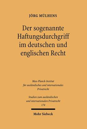 Mülhens |  Der sogenannte Haftungsdurchgriff im deutschen und englischen Recht | eBook | Sack Fachmedien