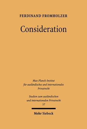 Fromholzer |  Consideration | eBook | Sack Fachmedien