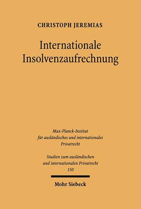 Jeremias |  Internationale Insolvenzaufrechnung | eBook | Sack Fachmedien