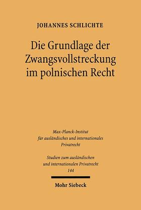 Schlichte |  Die Grundlage der Zwangsvollstreckung im polnischen Recht | eBook | Sack Fachmedien