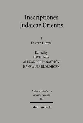 Noy / Bloedhorn / Panayotov |  Inscriptiones Judaicae Orientis | eBook | Sack Fachmedien