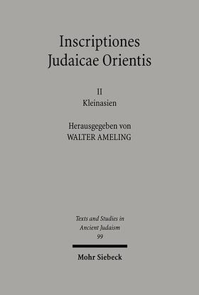 Ameling |  Inscriptiones Judaicae Orientis | eBook | Sack Fachmedien