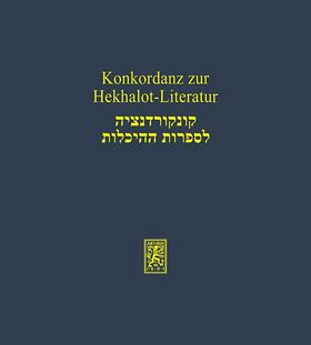 Rohrbacher-Sticker / Herrmann / Schäfer |  Konkordanz zur Hekhalot-Literatur | eBook | Sack Fachmedien