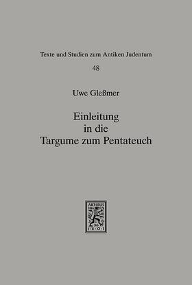 Glessmer |  Einleitung in die Targume zum Pentateuch | eBook | Sack Fachmedien