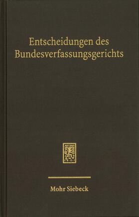 Bundesverfassungsgerichts | Entscheidungen des Bundesverfassungsgerichts (BVerfGE) | Buch | 978-3-16-159080-1 | sack.de