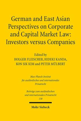 Fleischer / Kanda / Kim |  German and East Asian Perspectives on Corporate and Capital | Buch |  Sack Fachmedien